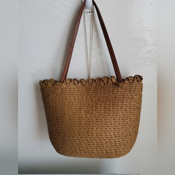 ÉRIC JAVITS NEW YORK RAFIA TOTE BAG - Picture 2 of 11